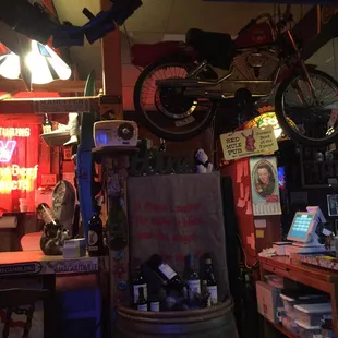 Front counter and Peanut station