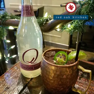 Moscow Mule made with Spectacular Ginger Beer from Q Drinks.