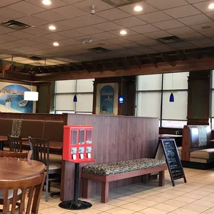the interior of the restaurant