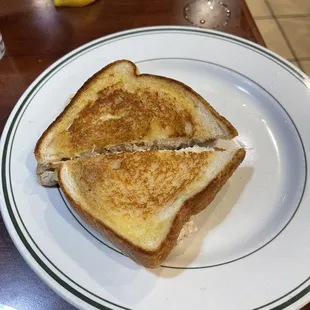 White Albacore Tuna Melt on white