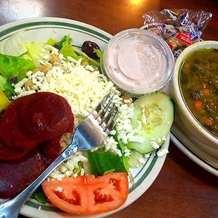 Upgrade yo Salad to a Great Greek only $1.29 absolutely Delicious