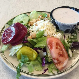 Greek Side Salad from Gyro Combo