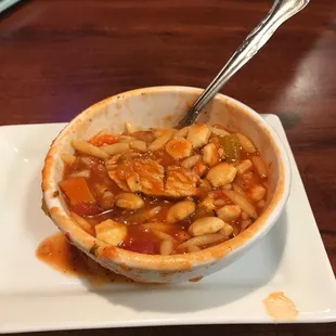 Rosa Marina soup with massive chicken hunks and great taste!