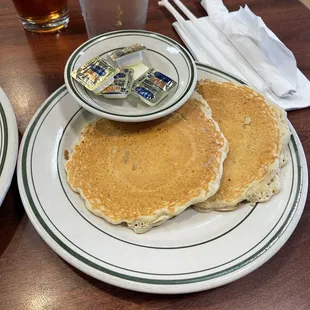 a stack of pancakes on a plate