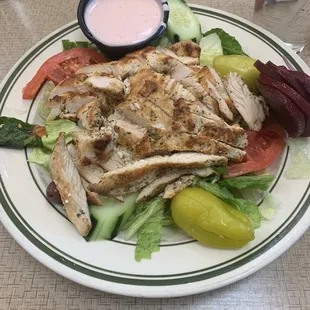 Grilled chicken Greek salad small