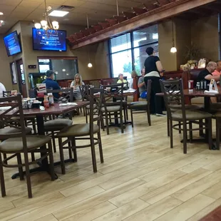 View of restaurant from within