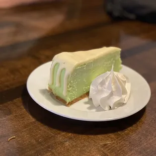 Key lime pie.