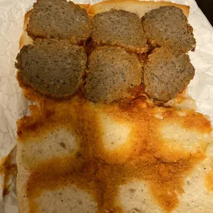 Meatball hoagie