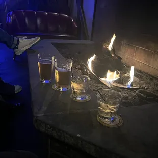 Thanks Ryan for the drinks!  Cold night, warm fire and great friends.  Perfect neighborhood bar with a soul.