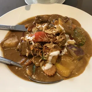 Beef and Pumpkin in Mussamun Curry