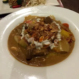 Beef and Pumpkin in Mussamun Curry