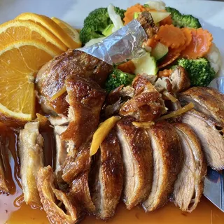 Roasted Duck with Tangerine sauce