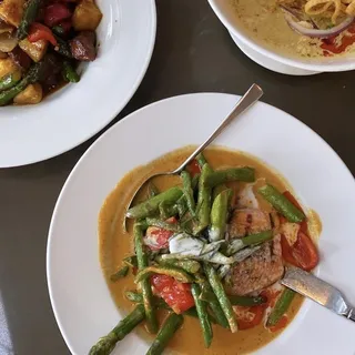 Salmon in Special Panang Curry