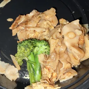 Pad see ew with tofu leftovers