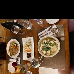 Pad See Eew Dinner Chicken Noodle Soup Fresh Summer Rolls