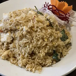Spicy Basil Fried Rice Dinner (no veggies)
