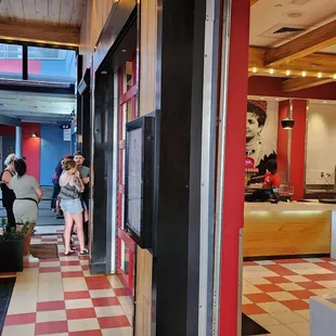 people sitting at tables