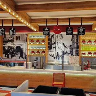 sushi and sashimi, interior
