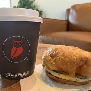 Hot Drip &amp; Croissant Sandwich