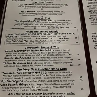 Menu, September 2023