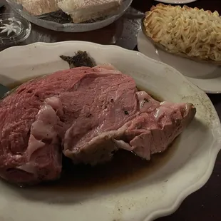 14 oz prime rib with nice-sized cap (photo didn't do it justice though)
