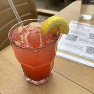 Strawberry lemonade sangria.