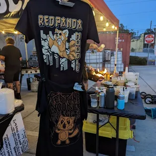 a t - shirt on display