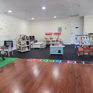 Our updated play space as of November 2024! Come check us out!