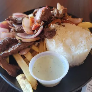 Lomo Saltado Plate