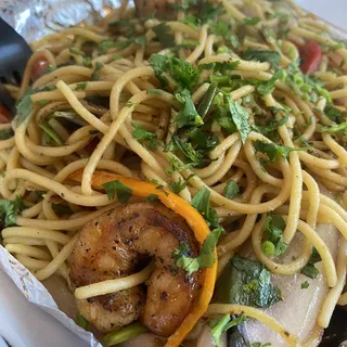 Tallarin Saltado de Camaron