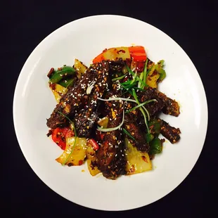 Spicy spareribs in sichuan style