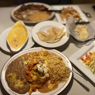 mexican food on a table