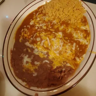 Enchilada combination plate