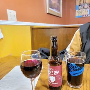 Wine and Indiana craft beer