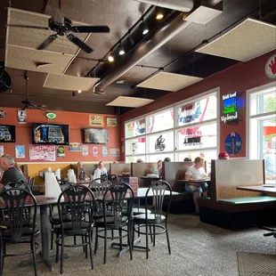 Inside restaurant
