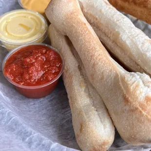 Bread Breaksticks w/ all 3 sauces