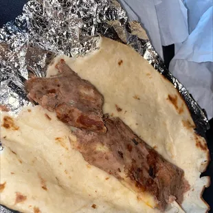 One of the worst bean and cheese burritos I've ever seen
