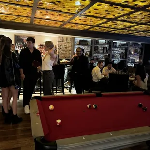 Bar and second floor.