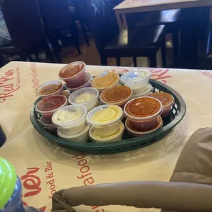They made sure we didn&apos;t ask for any condiments! They brought us every one!