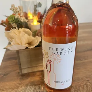 a bottle of the wine garden