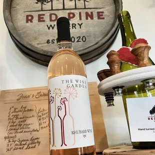 a bottle of wine on a table