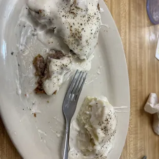 Hand breaded chicken fried steak