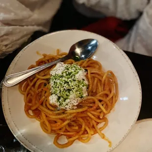 Bucatini (delish!)