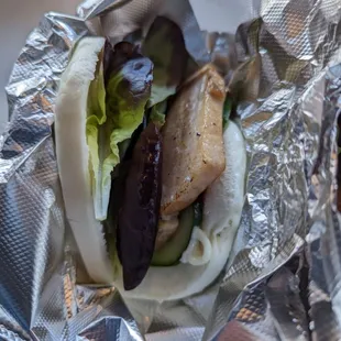 Pork belly steamed buns