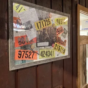 Nostalgia board of hunting days gone by.