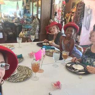 This tea room also allows delightful shopping and a bit of fun wearing a fancy hat of your choice.