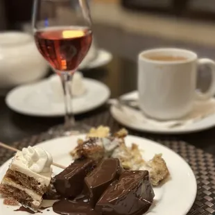 Dessert selections, mimosa &amp; coffee