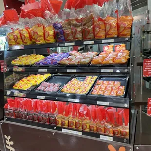 a display of candy