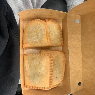 Pork and beef. Sweet sauce mixed inside