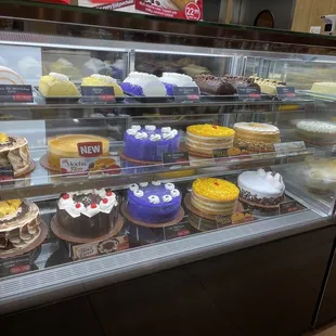 Displays of cakes